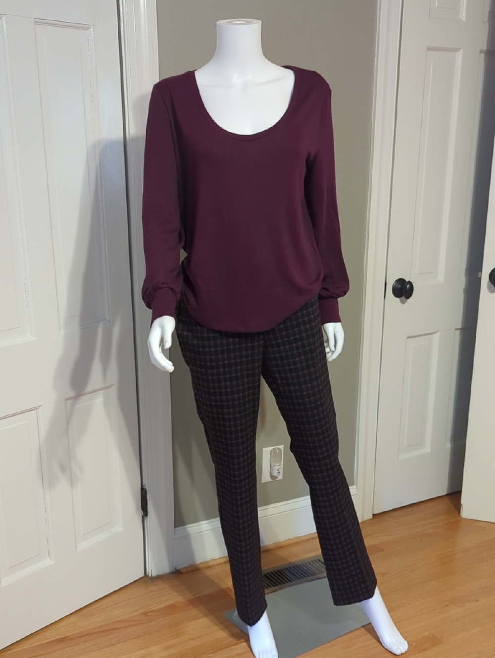 Knit trousers with free top